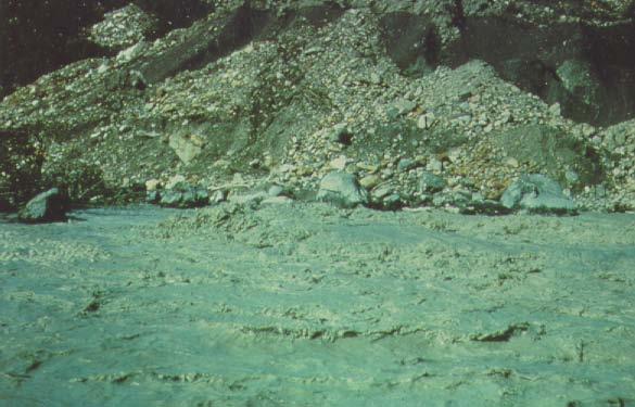Glacial Fluvial (outwash) Sediments deposited by