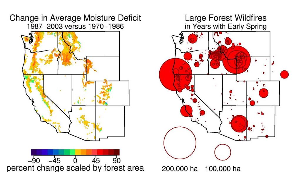 In the American West, Wildfire Season is Growing Longer and Wildfires are More Intense In the August 18, 2006 journal Science, Steve