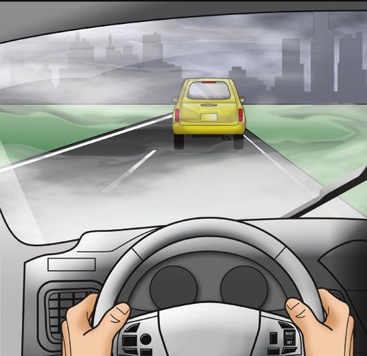 CHALLENGE #3: BAD WEATHER Many forward collision warning systems struggle to detect vehicles ahead of you when driving through snow, rain or fog.