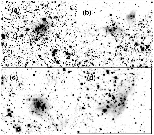C. M. Dutra et al.: TT imaging of IR cluster candidates 129 Table 1. Log of observations. Date Objects Filter Exposure Seeing Field (min) ( ) June 27 2001 3, 19, 24, 26, 01-40 H, s 6.7 1.
