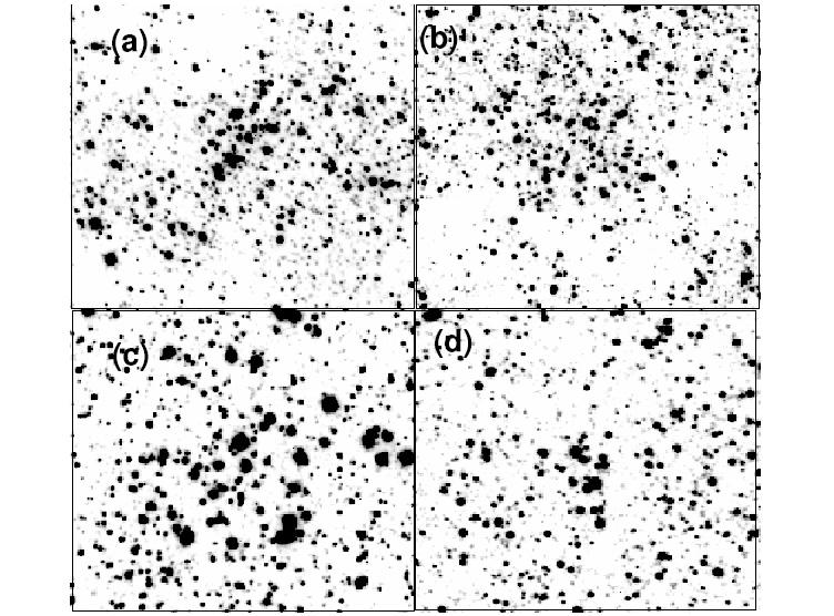 0 C. M. Dutra et al.: TT imaging of IR cluster candidates Fig. 4. s SOFI large field extractions: a) 2 2 of Object 58, b) 3 3 of Object 01-42, c) 3 3 of Object 01-01, and d) 2 2 of Object 1.