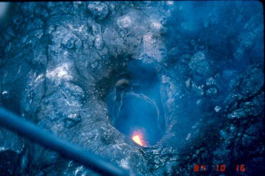 Here is a view down the throat of the volcano during one of the repose periods.