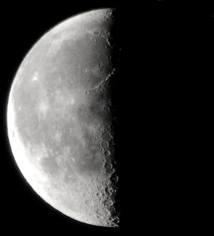 During the time between the Full Moon and the Last Quarter Moon, the part of