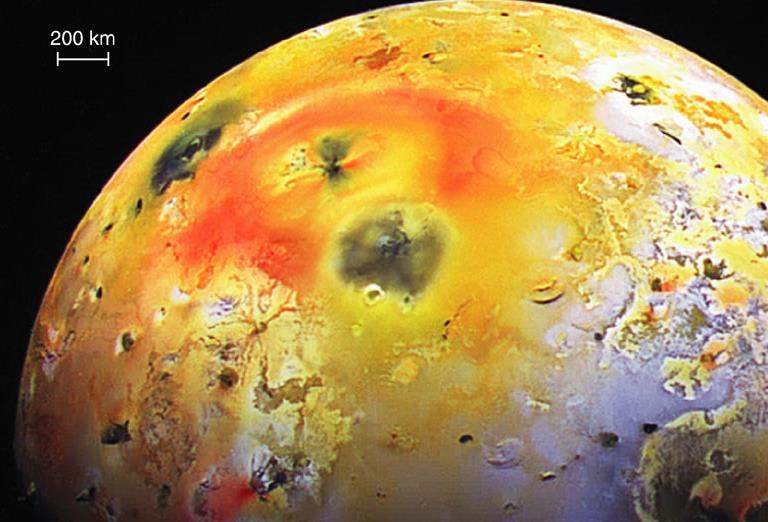 Io s Volcanoes The tidal flexing probably melts the mantle close to the