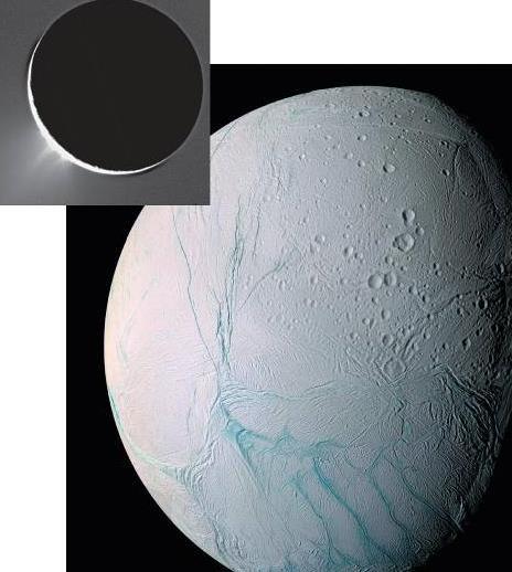 Ongoing Activity on Enceladus Fountains of ice particles and water vapor from the surface of Enceladus indicate that geological activity is