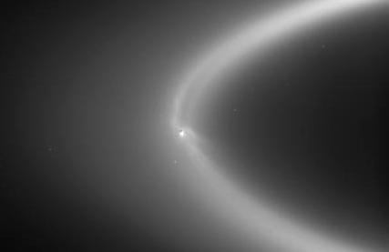Enceladus and E Ring The volcanism on Enceladus is a major source for the particles for