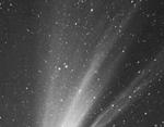 Dust The comets tail always points away from the Sun, so it follows the comet as it approaches the Sun and leads the comet as if moves away from the Sun As a