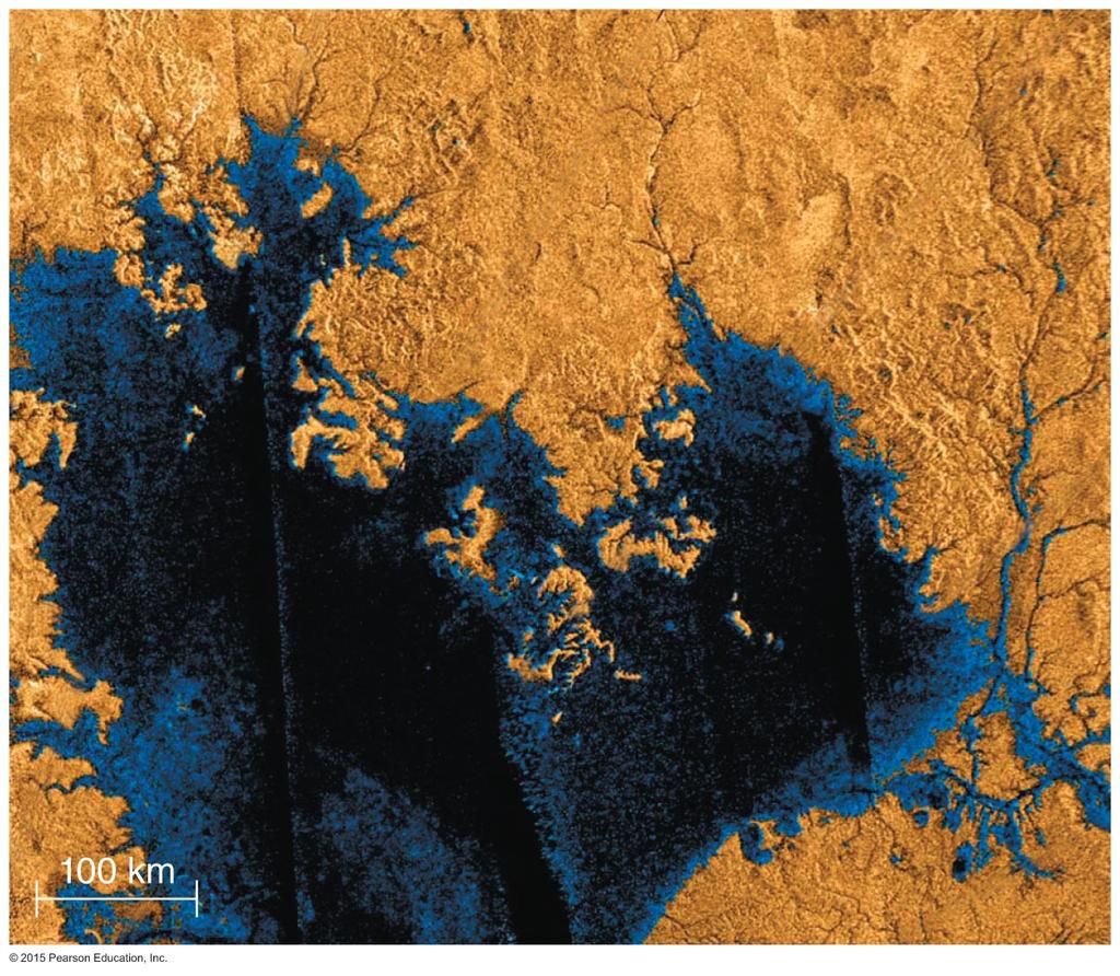 Titan's Surface The Huygens probe provided a first look at Titan's surface in