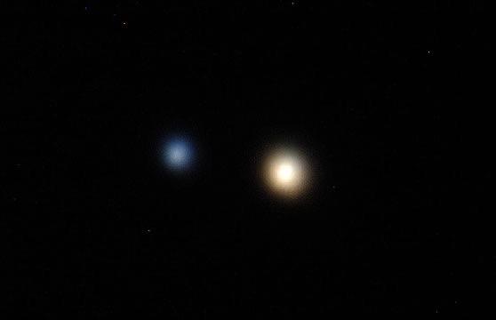 - take a look a Betelgeuse and Rigel in Orion -