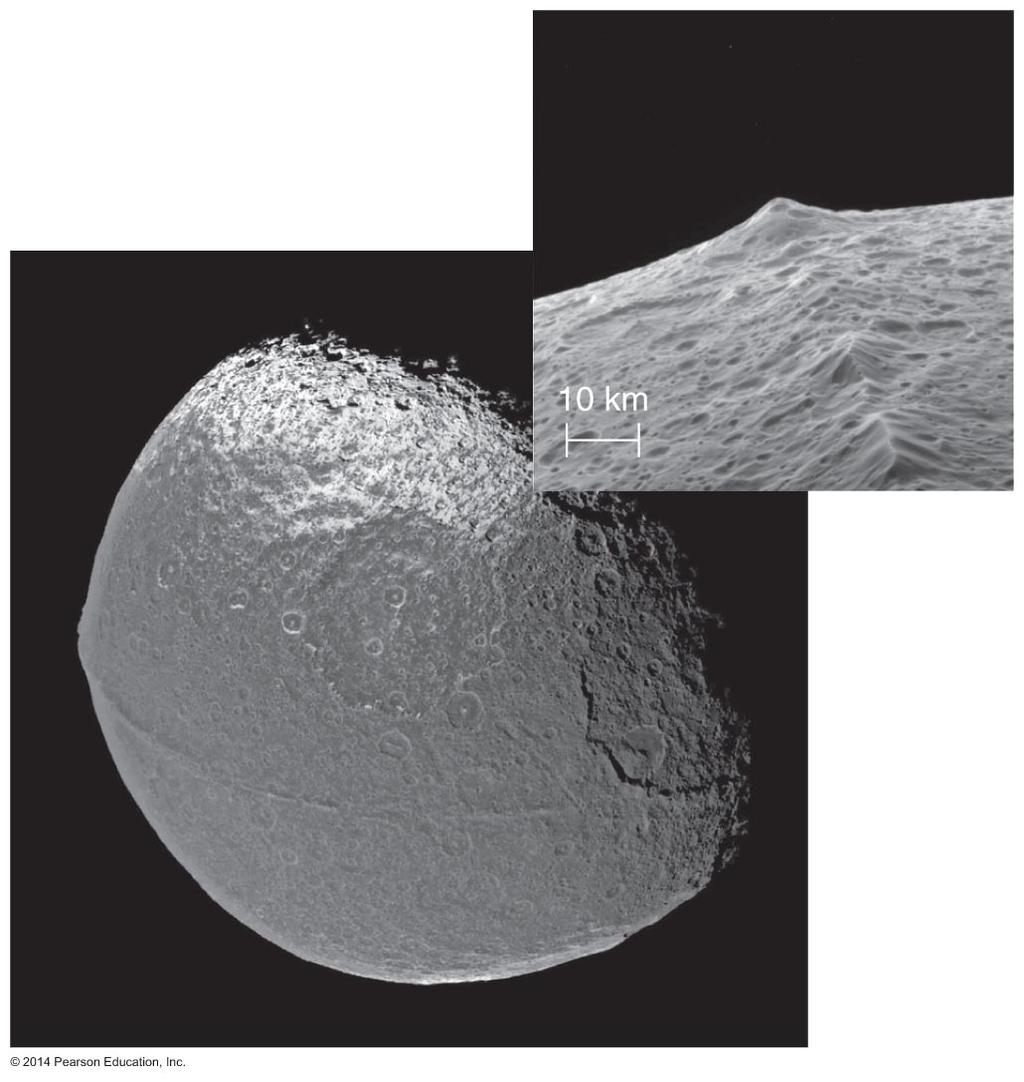 Medium Moons of Saturn Iapetus has a curious ridge