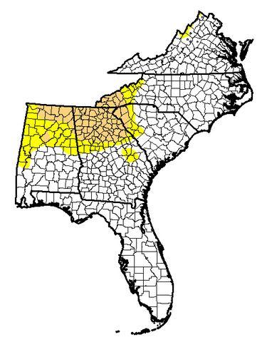 Page 3 of 10 U.S. Drought Monitor map for the Southeast released on May 26, 2016. The U.S. Drought Monitor is published every Thursday at 8 a.m. EDT. The U.S. Seasonal Drought Outlook by NOAA's Climate Prediction Center evaluates seasonal drought tendency.