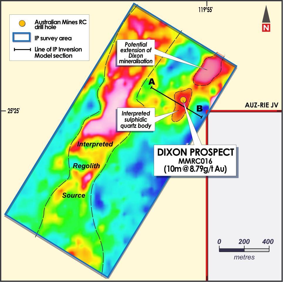 More gold intersections expected Expansion of high-grade gold zone predicted via geophysics Disseminated sulphides associated with, but not bound to, high-grade gold mineralisation at Dixon