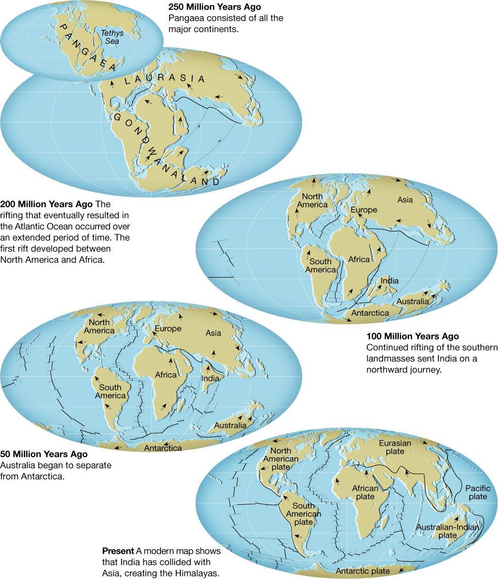 Continental Drift Wegener s continental drift hypothesis stated that the continents had once been joined to form a single