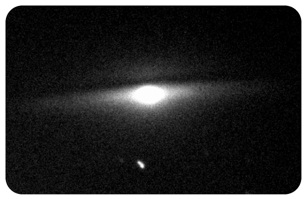 Figure 1: 60s processed exposure of M104 shift, Hubble s law can be used to determine the distance to M104.