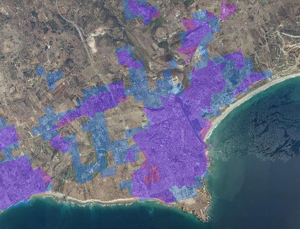 Lagos Overlay of urban settlements