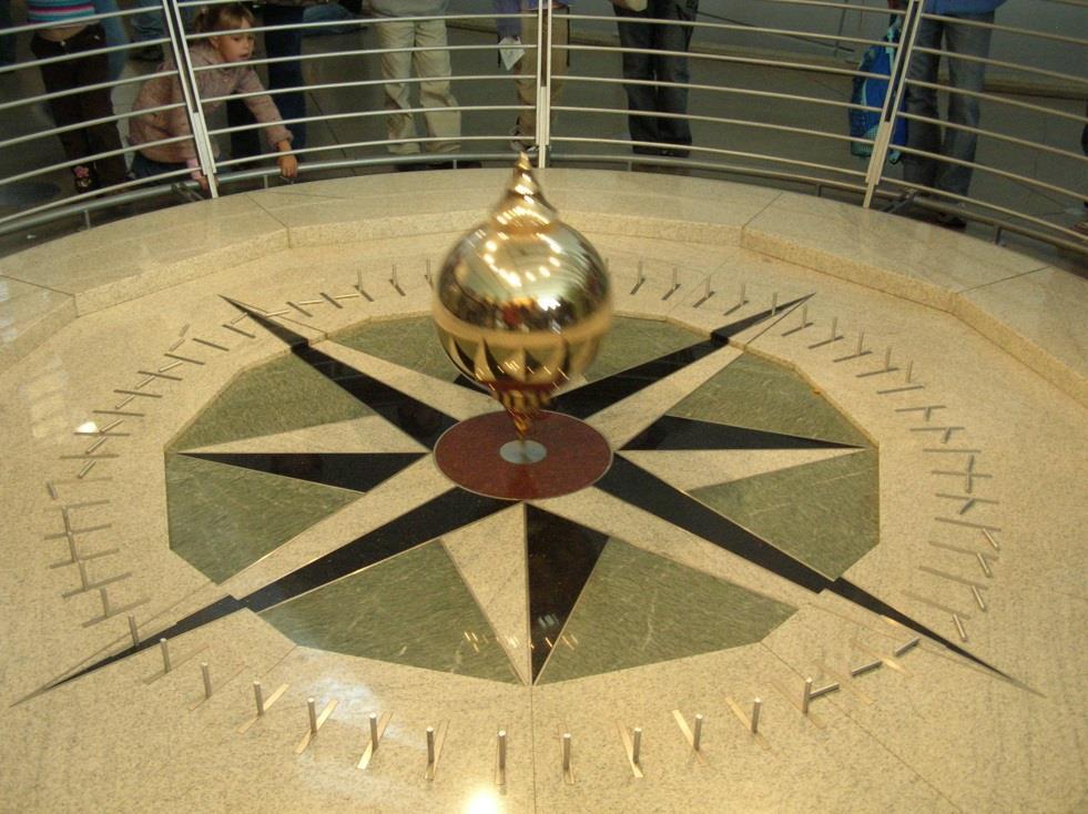 Topic 1: Earth s Motion Evidence for Earth s Rotation: (2) Foucault s Pendulum: a pendulum whose