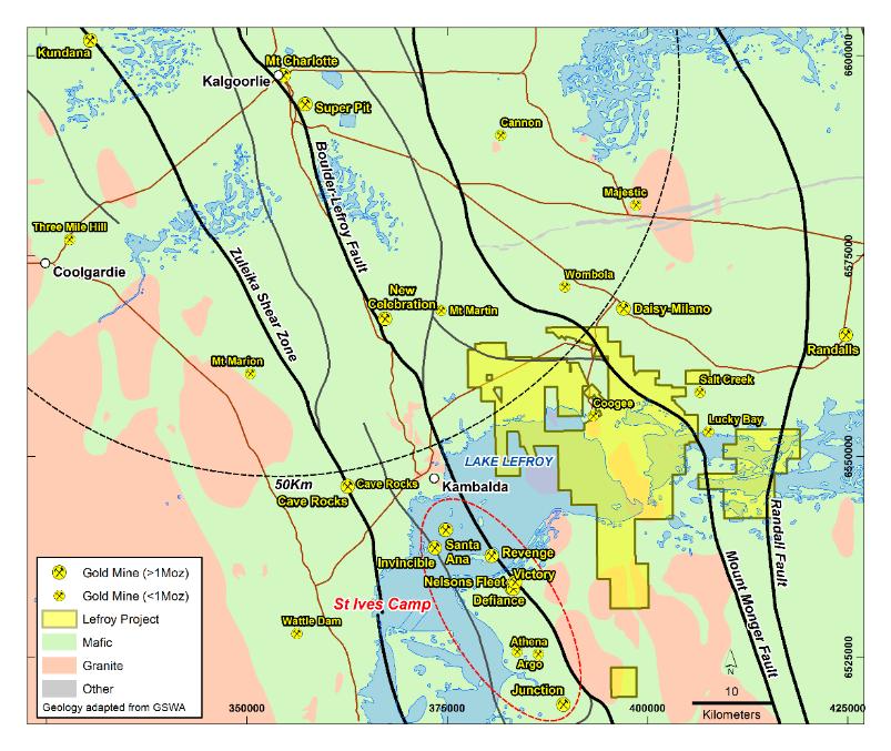 About Lefroy Exploration Limited and the Lefroy Gold Project Lefroy Exploration Limited is a WA based and focused explorer taking a disciplined methodical and conceptual approach in the search for