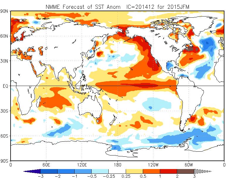 NMME Forecast SST Anomalies