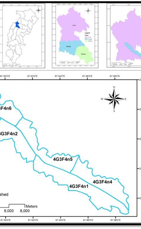 It falls in SOI topographical map no. 64 F/12(1:50,000). The Sardha watershed covers geographical area of 80.59 Km 2.
