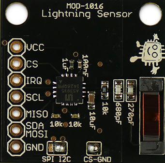 Lightning Sensor $27 WeatherPiArduino Board I2C