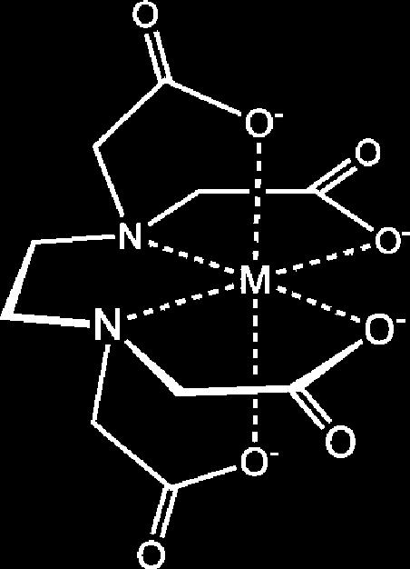 Chelating ligands bond to