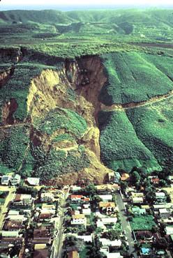 In real life, landslides can be
