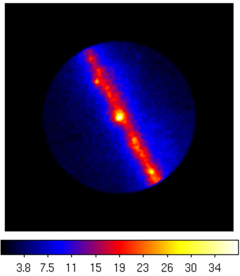 SNR W44 Gamma ray counts