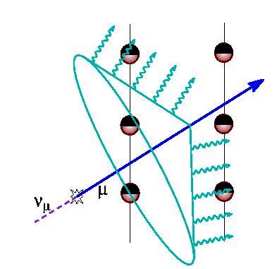 Interacting neutrinos produce energetic leptons: n m NLm6 X n e NLe6 X n t NLt6 X tlmn m n t [18%] tlen e n t [17%] tlh 6 (ng)n t [48%] The