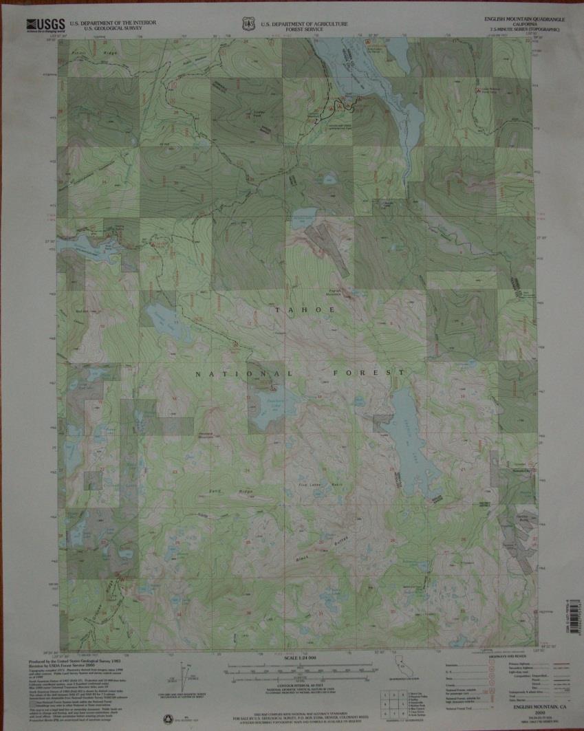 Topographic Maps Typical map is USGS 7.5 minute quadrangle Map represents 7.