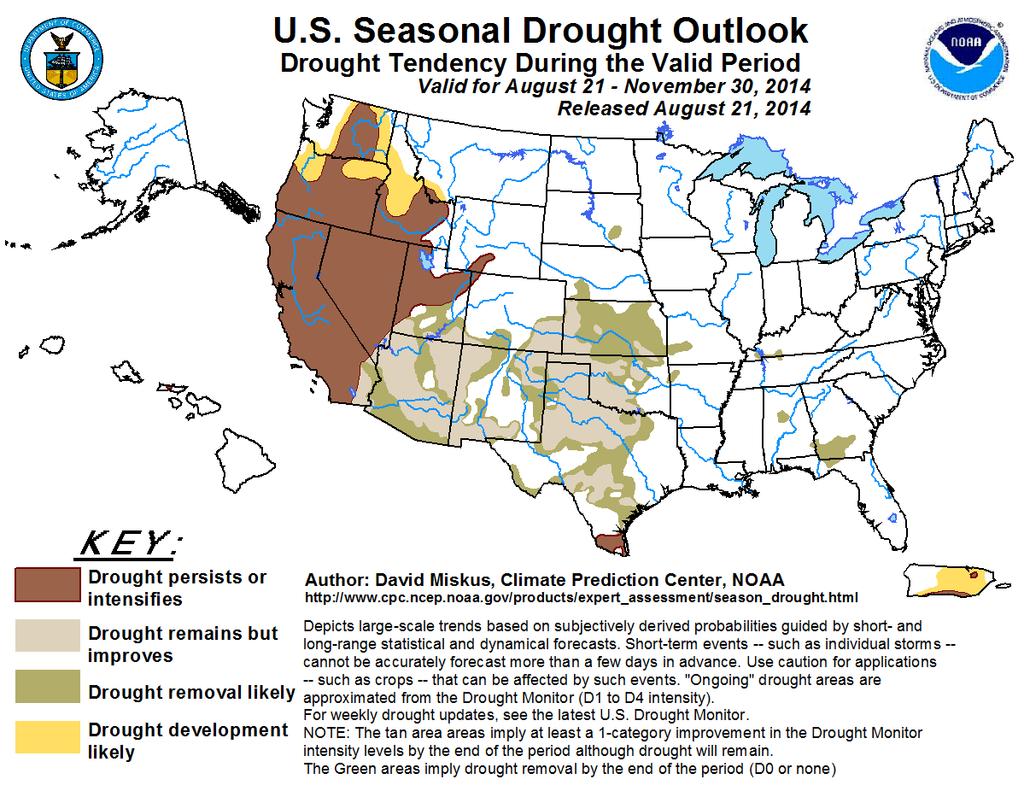 Drought Outlook through 30 Nov. http://www.cpc.ncep.