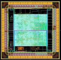 Pad Frame Layout Die Photo Chip Packaging An