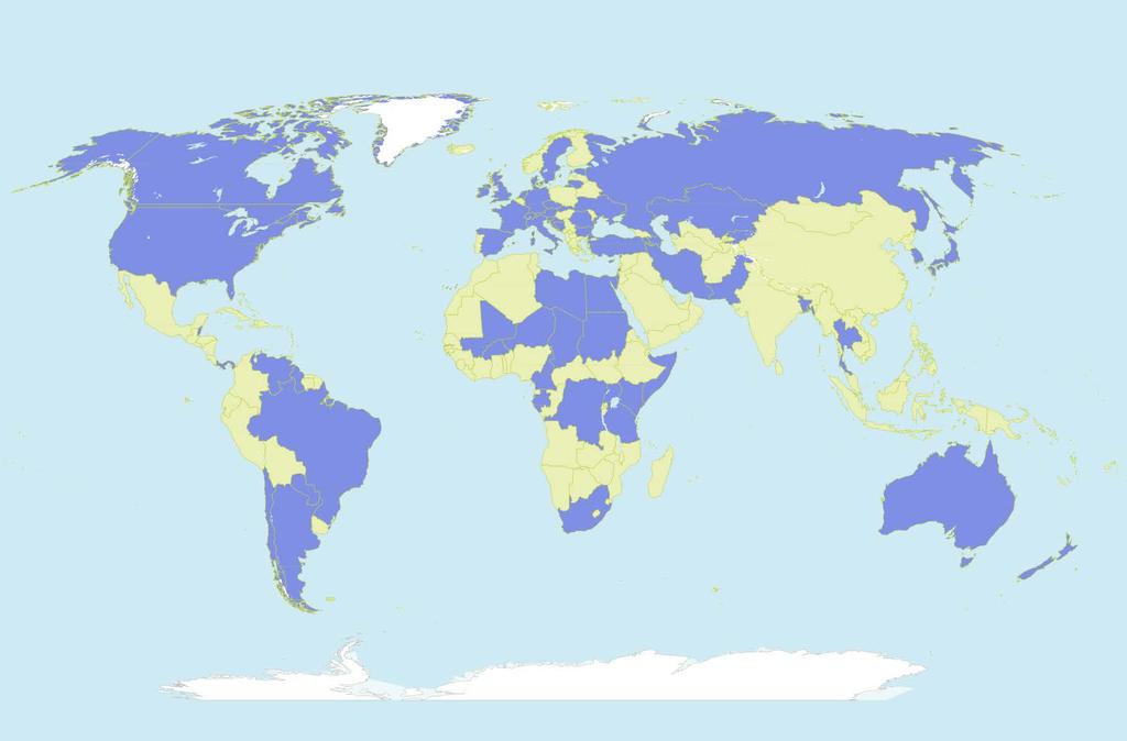 National Climate Monitoring Products Focal Points Blue indicates countries already nominated their NCMP focal points National focal points for NCMPs are