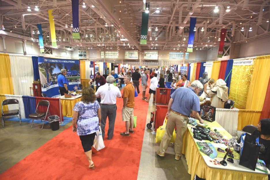 1,200 exhibitors plus 1,000+ attendees visiting the exhibit halls several times a day over 2 days makes this a very visible opportunity about 4,500 or so views of your branding!