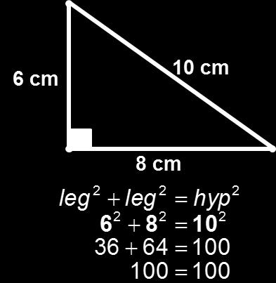 which triangle(s) could you use the Pythagorean Theorem to find the unknown