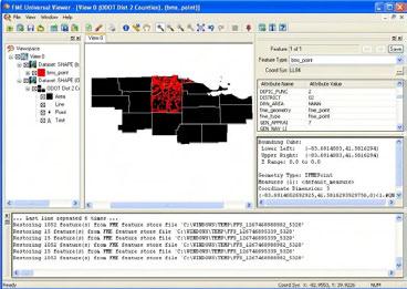 Querying out the info from the database. Loading it into a GIS platform.