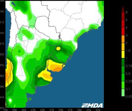 Argentina The Argentina corn/soybean belt forecast is unchanged today.