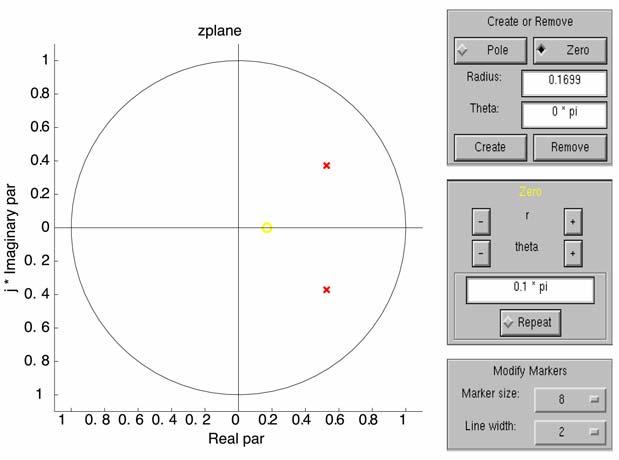 Demo: DT pole-zero diagrams, frequency