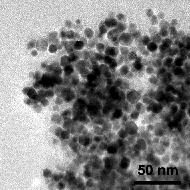 Figure S5. TEM image of the Pt-Pd nanoparticles reduced and capped by PVP (0.