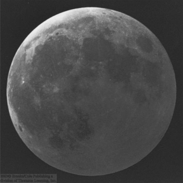 A Total Lunar Eclipse (2) A total lunar eclipse can last up to 1