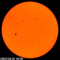bubbling on the Solar surface Photospheric Features Sunspots: dark spots on the surface where the temperature is cooler.