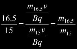 r = where m and q are the mass and charge respectively of the ions. In one particular experiment, the beam contains singly ionized neon atoms all moving at the same speed.