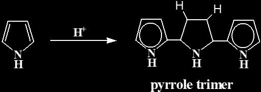 molecule will add to another unprotonated pyrrole molecule this continues to