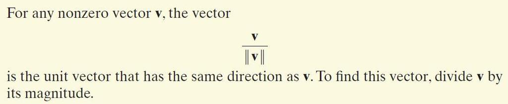 Finding the Unit Vector that Has the Same Direction as a Given
