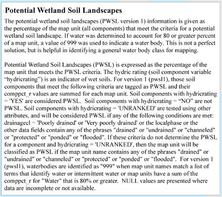 Potential Wetland Soil