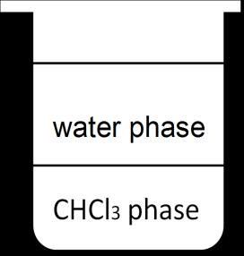 I 2 (water) I 2 (CHCl 3 ) Figure 2. Separation of phases Procedure 1.
