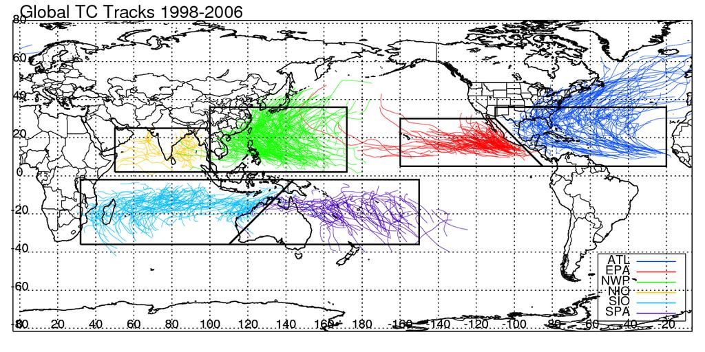 Data The University of Utah (UU) TRMM Tropical Cyclone Precipitation Feature (TCPF) database is based on TC best track data, the UU TRMM precipitation feature (PF) database, and the TRMM 3B42 product.
