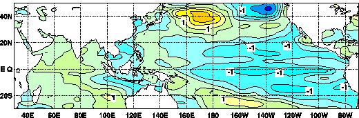 central-eastern tropical Pacific.