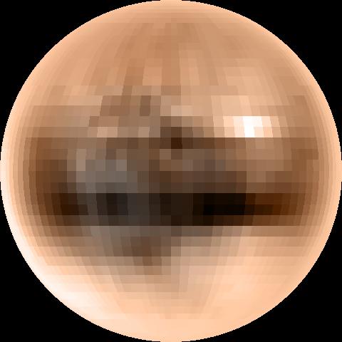 Image using highest resolution available on Hubble Telescope. Pluto No longer considered a classical planet. Pluto was reclassified as a dwarf planet on August 24, 2006.