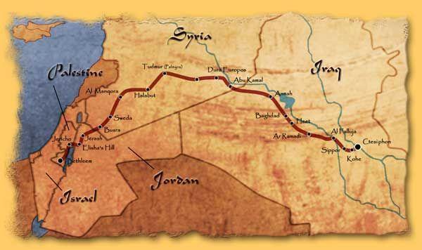 A map showing the route the Wise Men must have taken to Bethlehem The first event occurred in 7BC and was even more intriguing.