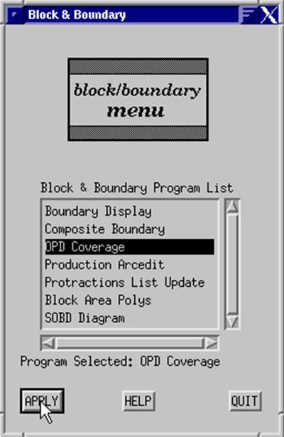Block and Boundary component contains mapping tools and tabular data.